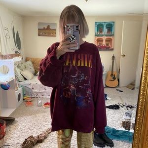 Urban outfitters Oversized Nirvana sweatshirt